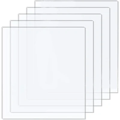 Afbeelding van DARENYI 5 stuks acrylschijven acrylglas 2 mm acrylplaten plexiglas glashelder plexischijven heldere kunststof plaat voor fotolijsten, projecttentoonstelling, schilderen etc. (25 x 20 cm)