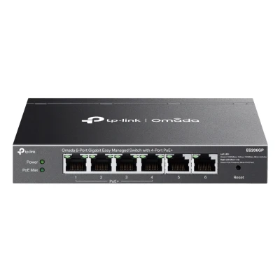 Afbeelding van TP Link Omada ES206GP netwerk switch Managed Gigabit Ethernet (10/100/1000) Power over (PoE) Zwart