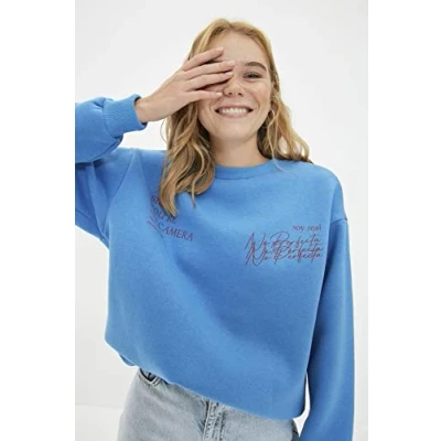 Afbeelding van Trendyol Vrouwen Standaard mouw Basis Sweatshirt