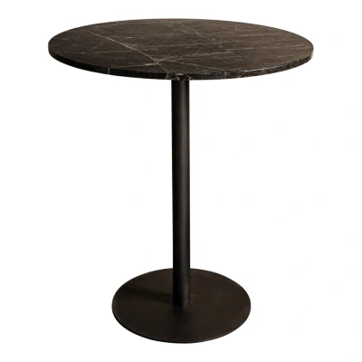 Afbeelding van PTMD Plaza Bistrotable Round Brown Marble Taupe Base