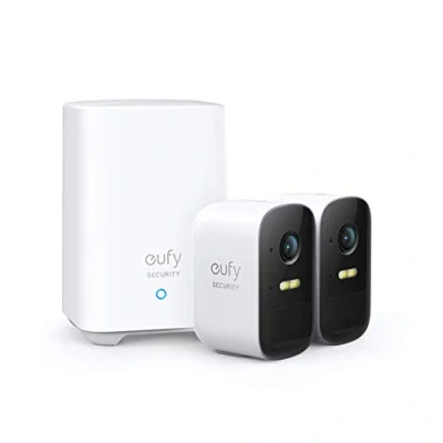 Afbeelding van Eufy Security by Anker, eufyCam 2C draadloze bewakingscamera, 180 dagen accuduur, 1080p HD, IP67 weerbestendig, nachtzicht, compatibel met Amazon Alexa, zonder maandelijkse kosten
