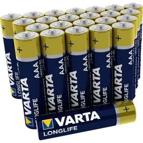Afbeelding van VARTA Longlife Micro AAA Batterij 4703 LR03 Big Box (24er) 4008496774548