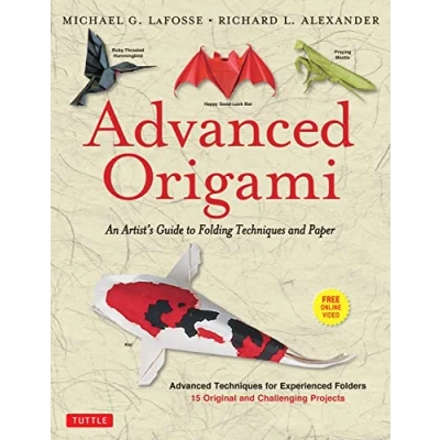 Afbeelding van Advanced Origami (New Ed) /anglais: An Artist&#039;s Guide to Folding Techniques and Paper: Book with 15 Original Challenging Projects: Instructional Videos Included