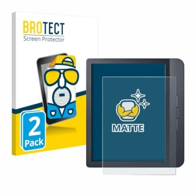 Afbeelding van BROTECT (2 Stuks) Antireflecterende Beschermfolie voor Kobo Libra H2O / Colour 2024 Anti Glare Screen Protector, Mat, Ontspiegelend