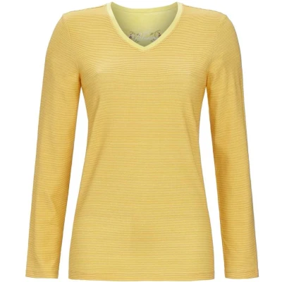 Afbeelding van Ringella pyjamashirt fijne strepen geel