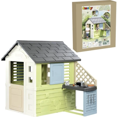 Afbeelding van Smoby Pretty House met zomerkeuken Speelhuis Vanaf 2 jaar.