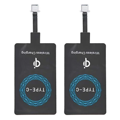 Afbeelding van 2 STKS Type C Draadloze Opladen Ontvanger, Qi USB Oplader Ontvanger Chip, Zelfklevende Sticker voor Mobiele Telefoon
