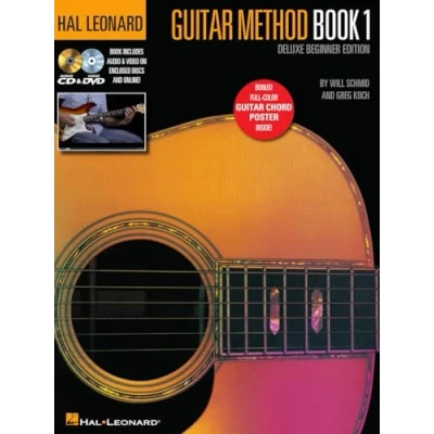 Afbeelding van Hal leonard guitar method book 1 guitare +enregistrements online: Deluxe Beginner Edition