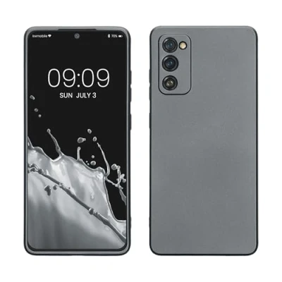 Afbeelding van kwmobile telefoonhoesje geschikt voor Samsung Galaxy S20 FE Flexible case smartphone van TPU In metallic grijs