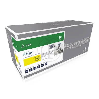 Afbeelding van AS13054 Astar Lexmark C540H1YG Optra C toner geel rebuilt 2000pag chip