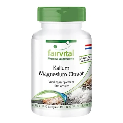 Afbeelding van Fairvital Kalium Magnesium Citraat capsules VEGAN 120 HOOG GEDOSEERD