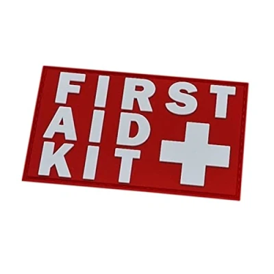 Afbeelding van LEGEEON First Aid Kit IFAK PVC Patch (wit en rood)