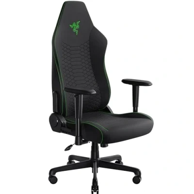 Afbeelding van Razer Iskur V2 X Essentiële gamestoel met geïntegreerde lendensteun (voorgevormde schuimkussens hoge dichtheid, 2 D armleuningen, stof zachte afwerking) Zwart