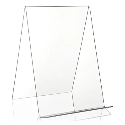 Afbeelding van Originele PLEXIGLAS® boekendisplay als merchandisestandaard en schuine display in DIN A4 formaat, Productsteun van VITAdisplays®