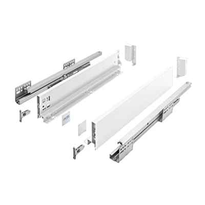 Afbeelding van GTV Laderails AXIS PRO I Lade rails volledig uittrekbaar Wit Belastbaarheid tot 40 kg Push to Open Systemen Vrije toegang Breedte: 400 mm Hoogte: 86