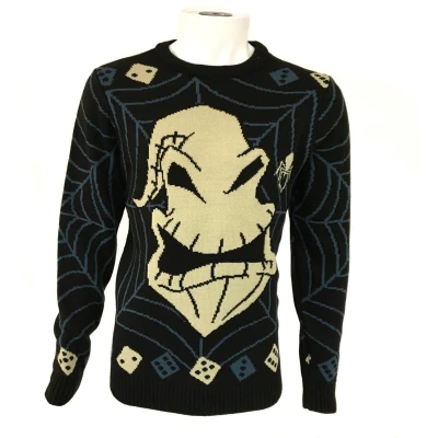Afbeelding van Disney The Nightmare Before Christmas Kersttrui S Ooogie Boogie Zwart