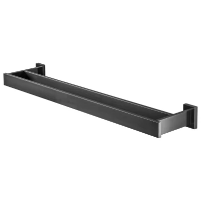 Afbeelding van Haceka edge dubbele handdoekhouder grafiet 60cm 1208810