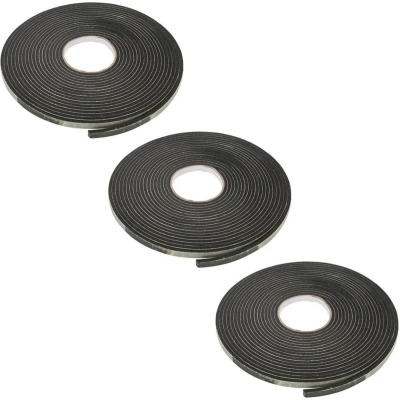Afbeelding van Fixman Zelfklevende EVA Schuim Tochtstrip 3 t/m 8 mm x 10.5 meter Zwart stuks