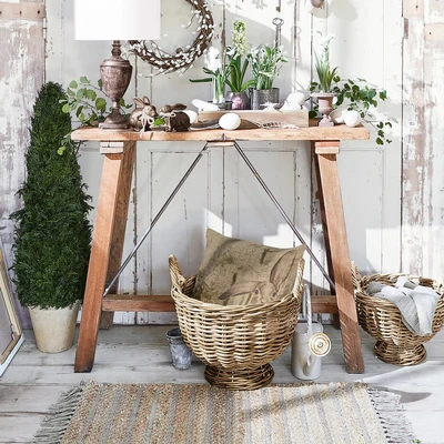 Afbeelding van LOBERON Sidetable Hoboken bruin