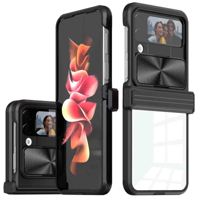 Afbeelding van Samsung Galaxy Z Flip 4 Hoesje Kunststof iMoshion Hardcase/Backcover Zwart Telefoonhoesje