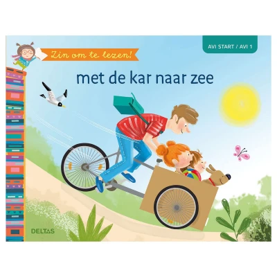 Afbeelding van Deltas Leesboek, Zin om te lezen! Met de kar naar zee ( AVI START/AVI 1 )