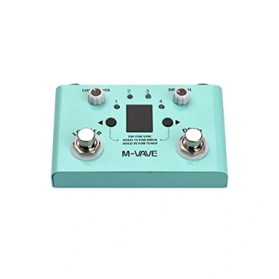Afbeelding van M VAVE Lost Tempo Drum &amp; Looper Effect gitaarpedaal met Double Footswitch, editor via App