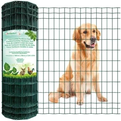 Afbeelding van Amagabeli 1,2 m x 25 draadgaas, tuinhek, groene maaswijdte 75 100 mm, rol konijnengaas, bosbouwhek, draadomheining, draadomheining