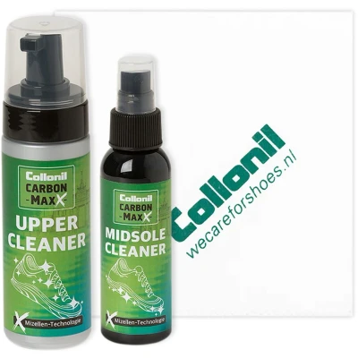 Afbeelding van Collonil Carbon Max Upper cleaner + Midsole Poetsdoek Sneakerverzorging set Voor alle materialen