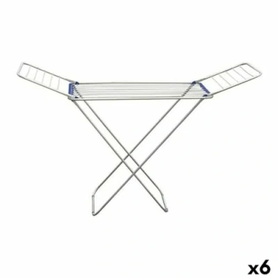 Afbeelding van Vouwbare Waslijn Confortime Aluminium Zilverkleurig Blauw 175 x 55 110 cm (6 Stuks)