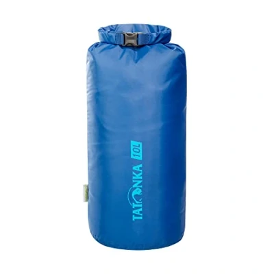 Afbeelding van Tatonka Packbag Dry Sack 10 l waterdichte pakzak met rolsluiting en steeksluiting van gerecycled polyester liter volume (blauw)
