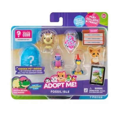 Afbeelding van Adopt Me! AME0063 set van 6 figuren Fossil Island, officiële figuurset met spelcode