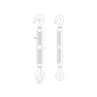 Afbeelding van Spanschroef haak/oog 6mm