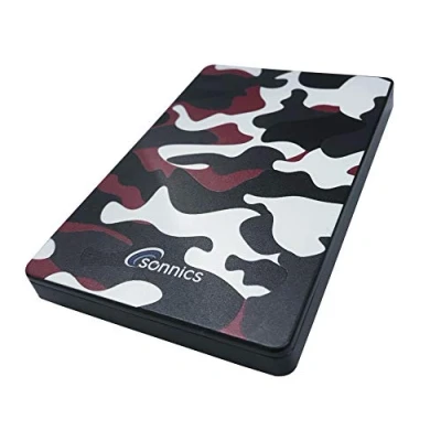 Afbeelding van Sonnics 500GB Type C USB 3.1 Externe Draagbaar Harde Schijf voor Vensters PC, Mac, Smart TV, XBOX ONE/Series X &amp; PS4 /PS5, Rood Camo
