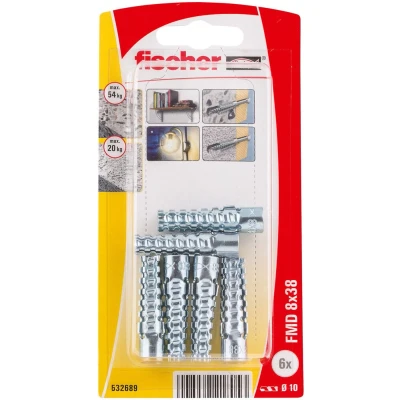 Afbeelding van Fischer FMD 8 x 38 K NV Stalen spreidplug mm 10 532689 1 set(s)