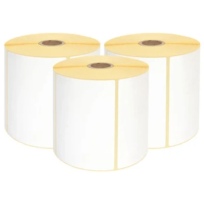 Afbeelding van Geschikt voor 3x Zebra compatible labels, 102 mm x 76 Alleeninkt
