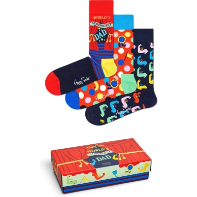 Afbeelding van Happy Socks Vaderdag 3P Giftbox Maat 36 40