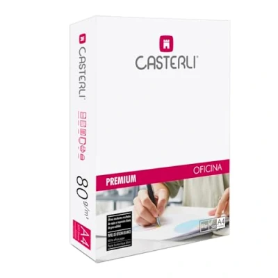Afbeelding van CASTERLI A4 vellen, papier, 500 vel, wit, A4, 80 g, extra multifunctioneel papier voor printer g/m² (A4, vellen)