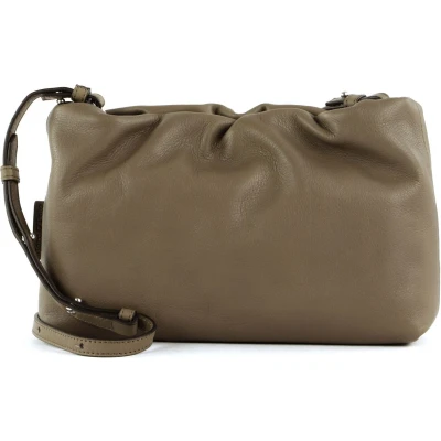 Afbeelding van Marc O&#039;Polo Leren Schoudertas Stine Crossbody Bag Nutshell Brown Bruine