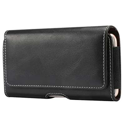 Afbeelding van Baiyian Lederen Hoesje Riem Clip Case Holster Pouch Cover Houder voor iPhone 12 Pro Max, 13 Max…