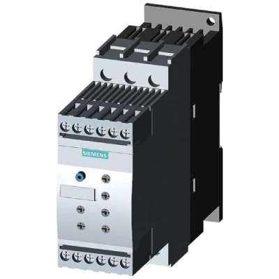 Afbeelding van Siemens 3rw40 softstarter 5 5kw bij 400v 12 5a 40 graden us 110 230v vac dc gestuurde fasen 2 3rw4024 1bb14