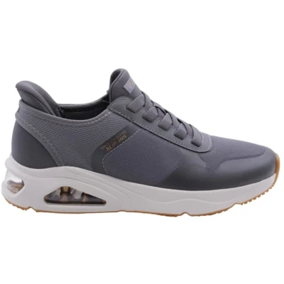 Afbeelding van Skechers Tres Air Uno Necessairy Com Heren Sneakers Grijs Maat 42.5
