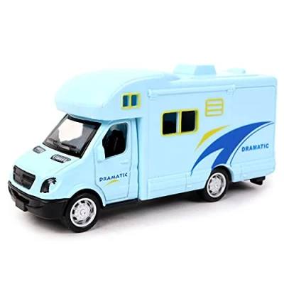 Afbeelding van TURBO CHALLENGE Kampeerwagen Stad 025161 1/24 Retro Frictievoertuig Willekeurig model Plastic Kinder speelgoed Auto Vanaf 3 jaar