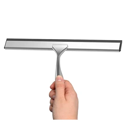 Afbeelding van Eisl Douchewisser Wandmontage, voor het boren of plakken, met verwisselbare rubberstrip (set, 2 delig)