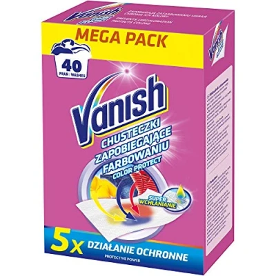 Afbeelding van VANISH_Color Protect chusteczki zapobiegaj¹ce farbowaniu 40szt