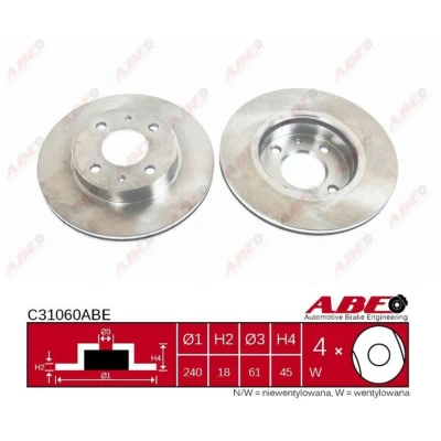 Afbeelding van ABE Remschijven C31060ABE