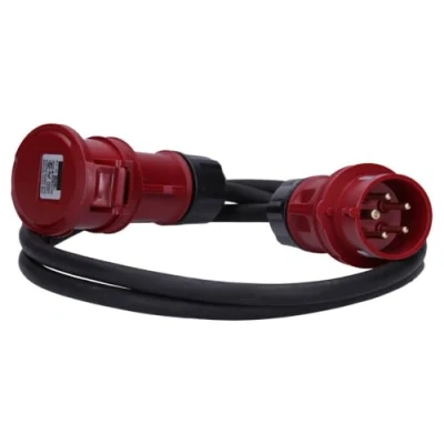 Afbeelding van CEE kabel verlengkabel stroomkabel 5 polig 400V H07RN F 5x2,5 16/5 16A IP44 krachtstroom 2m