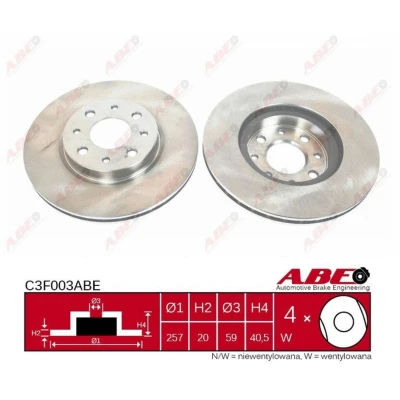 Afbeelding van ABE Remschijven C3F003ABE