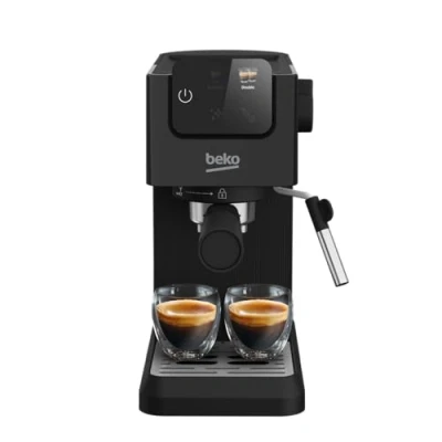 Afbeelding van BEKO CEP5302B Handmatige espressomachine, geïntegreerde melkopschuimer, 1,1 l, 15 bar, zwart, 14,5 x 42,5 35,5 cm