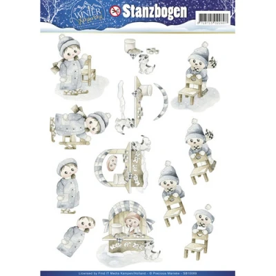 Afbeelding van Nr. 4 Winter Wonderland 3D Uitdrukvel Push Out Precious Marieke