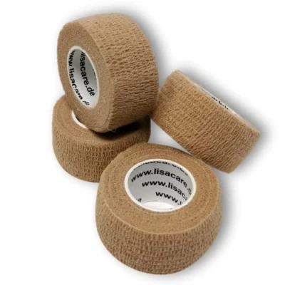 Afbeelding van LisaCare Vingerpleister zelfklevend elastische, waterbestendige, stof vet en vuilafstotende pleister huid 4 rollen à 2,5 cm x 4,5 m